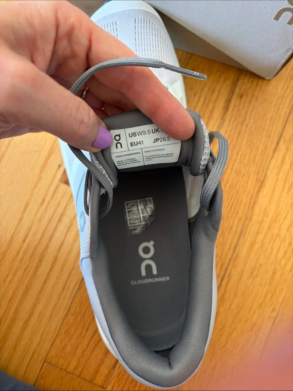 On Running Kids Light Gray and Dark Gray Sneakers